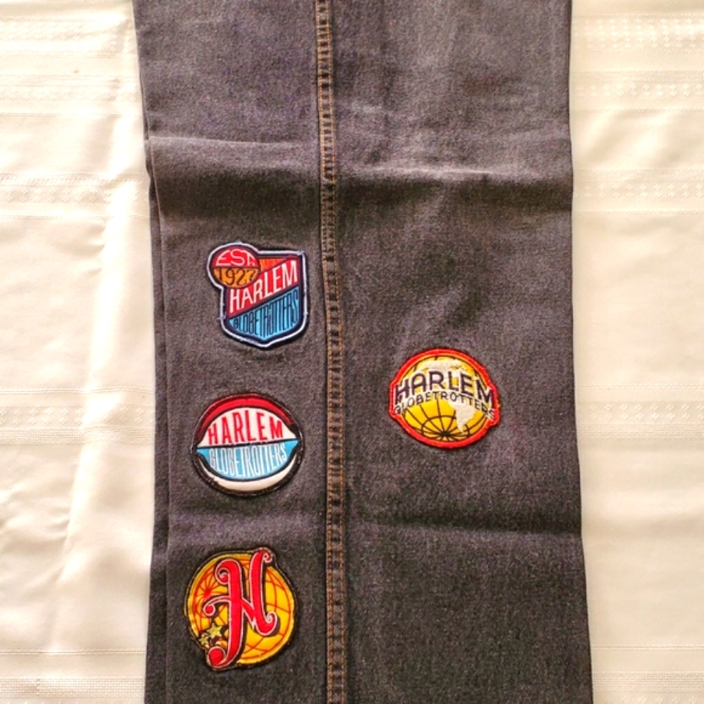 A pair of med condition jeans